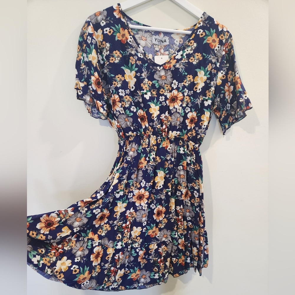 Floral Navy Dress